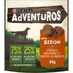 Adventuros Snack Chien Bison 90 G