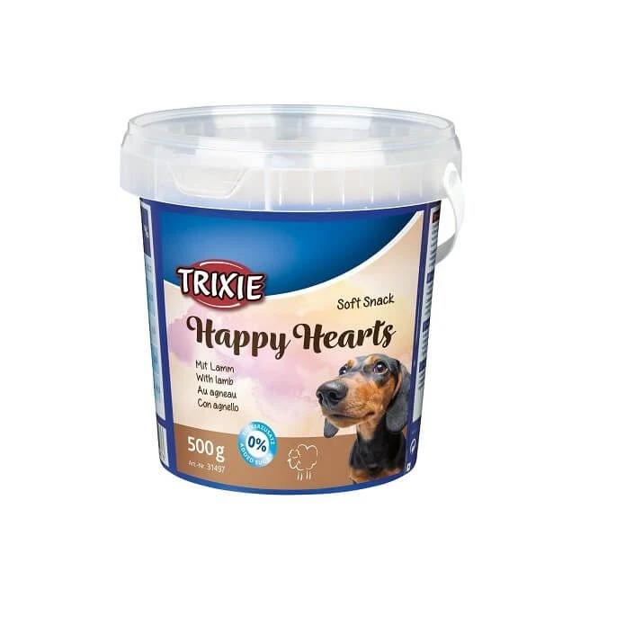 Trixie Soft Snack Happy Hearts à L'agneau Chien 500 G 3 Trixie Soft Snack Happy Hearts à L'agneau Chien 500 G