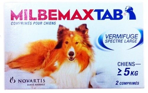 Milbemax Tab Vermifuge Chien De 5kg à 25kg 2cps 4 Milbemax Tab Vermifuge Chien De 5kg à 25kg 2cps – Image 2