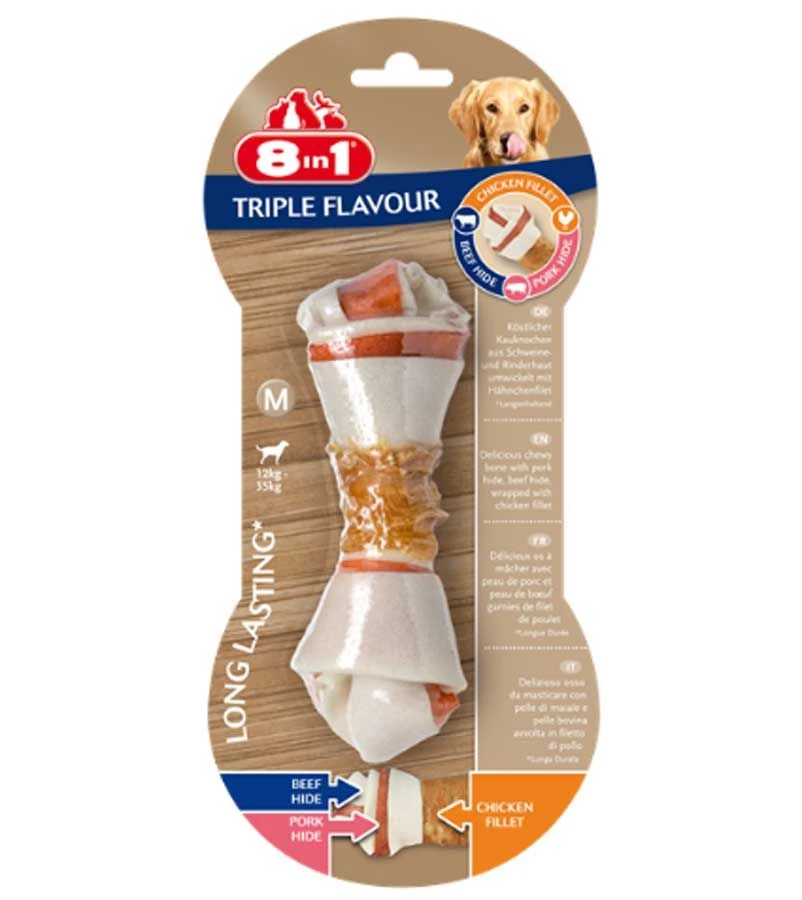 8in1 Triple Flavour Os M Pour Chien 3 8in1 Triple Flavour Os M Pour Chien