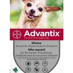 Advantix Très Petit Chien (1,5-4 Kg) - 6 Pipettes