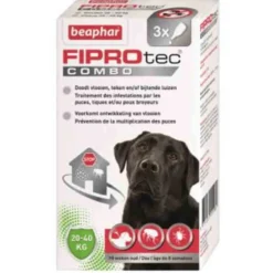 Beaphar Fiprotec Combo Chiens 20-40 Kg 3 Pipettes