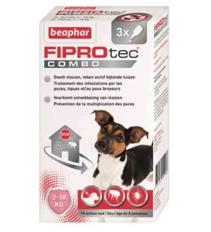 Beaphar Fiprotec Combo Chiens 2-10 Kg 3 Pipettes 3 Beaphar Fiprotec Combo Chiens 2-10 Kg 3 Pipettes