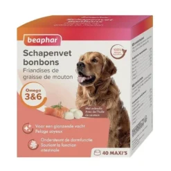 Beaphar Friandises Maxi Graisse De Mouton Huile De Saumon Chien X40