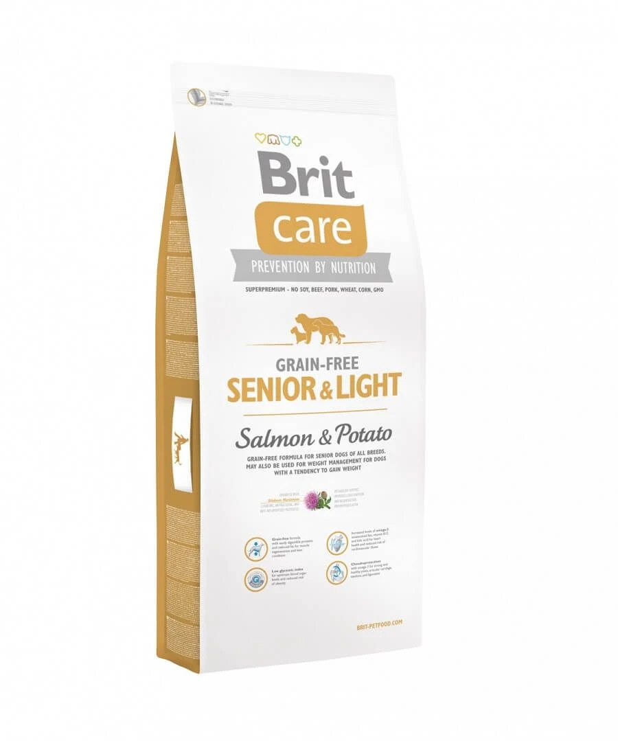 Brit Care Chien Senior Light Sans Céréales Saumon 3 Kg
