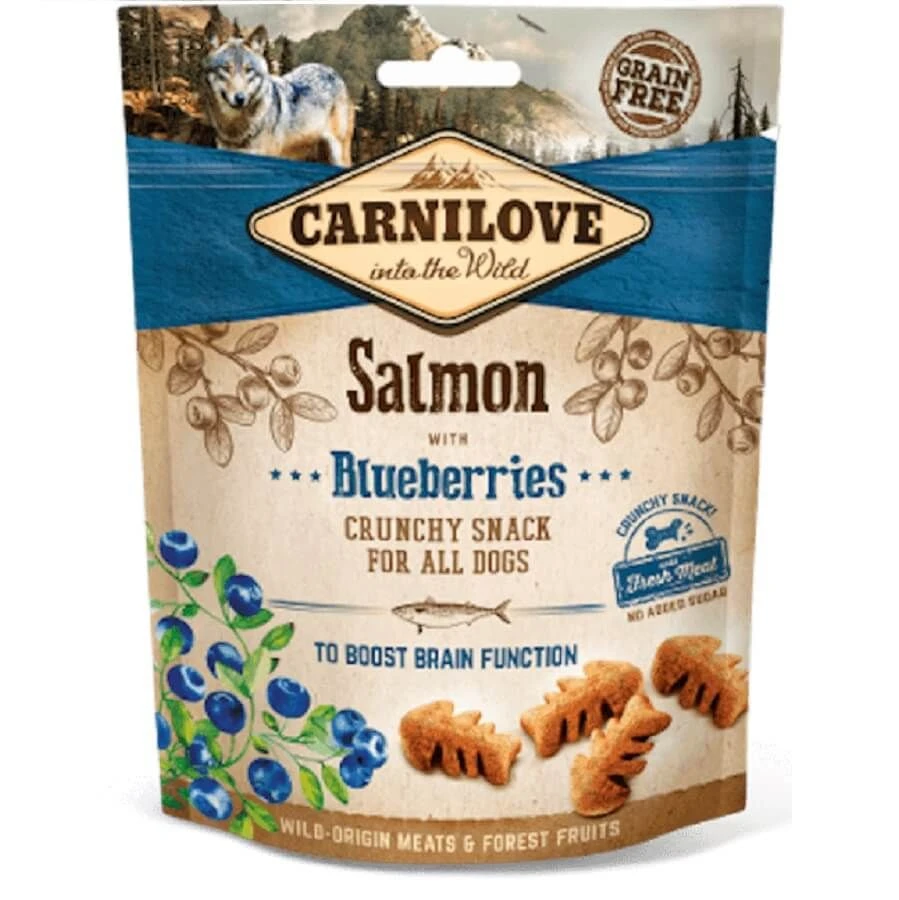 Carnilove Crunchy Snack Saumon & Myrtilles Chien 200 G 3 Carnilove Crunchy Snack Saumon & Myrtilles Chien 200 G