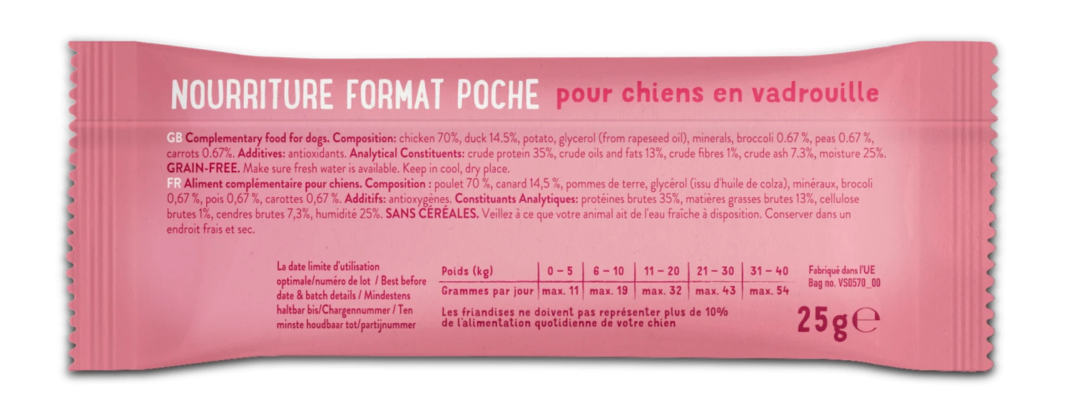 Edgard & Cooper Barre Pour Toutou Overbooké Au Canard Et Poulet 25 G 4 Edgard & Cooper Barre Pour Toutou Overbooké Au Canard Et Poulet 25 G – Image 2