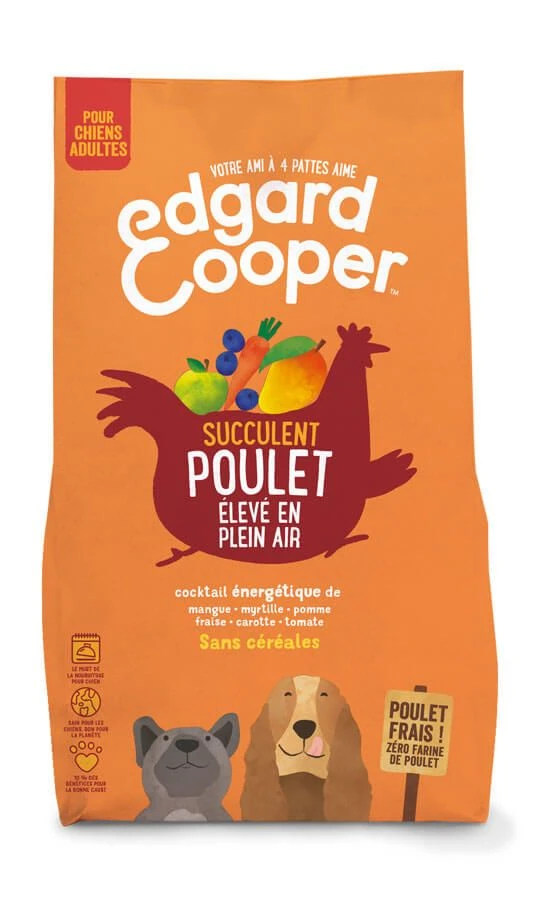 Edgard & Cooper Sans Céréales Poulet Frais Chien Adulte 7 Kg 3 Edgard & Cooper Sans Céréales Poulet Frais Chien Adulte 7 Kg
