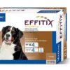 Effitix Spot On Très Grand Chien 40 - 60 Kg 4 Pipettes -Toutouly Soldes Magasin effitix 40 60 x4france 1