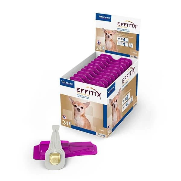 Effitix Spot On Très Petit Chien 1.5 - 4 Kg 24 Pipettes 4 Effitix Spot On Très Petit Chien 1.5 - 4 Kg 24 Pipettes – Image 2