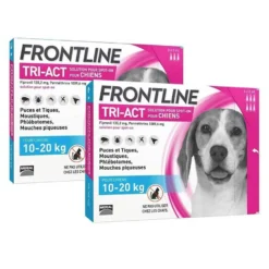 Frontline Tri Act Spot On Chien Moyen 10 - 20 Kg 6 Pipettes + 3 Pipettes