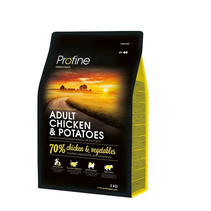 Profine Croquettes Chien Adulte Au Poulet 3 Kg 3 Profine Croquettes Chien Adulte Au Poulet 3 Kg