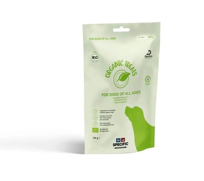 Specific Organic Treats Pour Chien 100 G 3 Specific Organic Treats Pour Chien 100 G