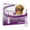 Vectra 3D Chien 25 à 40 Kg 3 Pipettes -Toutouly Soldes Magasin vectra 3d l