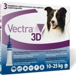 Vectra 3D Chien 10 à 25 Kg 3 Pipettes