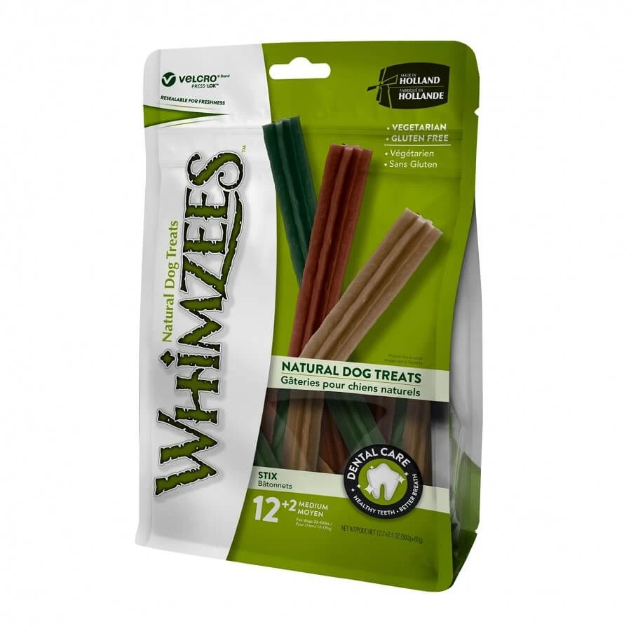 Whimzees Friandise Végétale Stix Chien M X14 3 Whimzees Friandise Végétale Stix Chien M X14