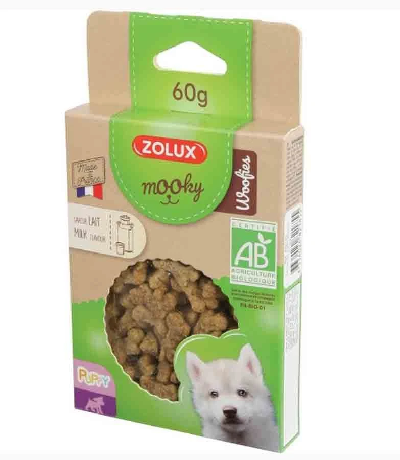Zolux Mooky Friandises Woofies Bio Puppy Au Lait Pour Chiot 60 G 3 Zolux Mooky Friandises Woofies Bio Puppy Au Lait Pour Chiot 60 G